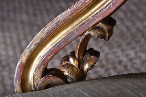 FRENCH GILT NURSING CHAIR - ADDITIONAL PHOTO 6