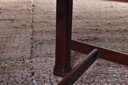 A SET OF SIX CARVED MAHOGANY DINING CHAIRS - ADDITIONAL PHOTO 5