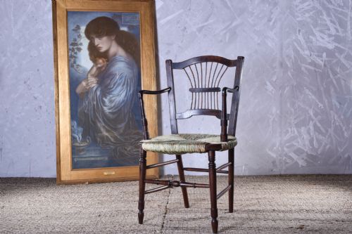 rossetti armchair - CATEGORY: ANTIQUE CHAIRS - DATED 19TH CENTURY