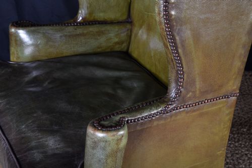 GEORGE III STYLE WINGBACK ARMCHAIR - ADDITIONAL PHOTO 3