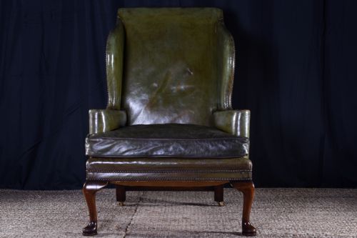 GEORGE III STYLE WINGBACK ARMCHAIR - ADDITIONAL PHOTO 4