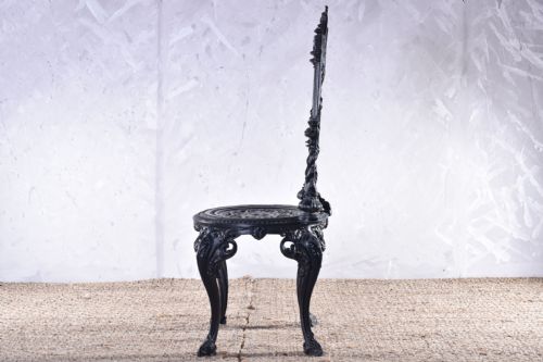 NAPOLEON III CAST IRON CHAIR - ADDITIONAL PHOTO 2