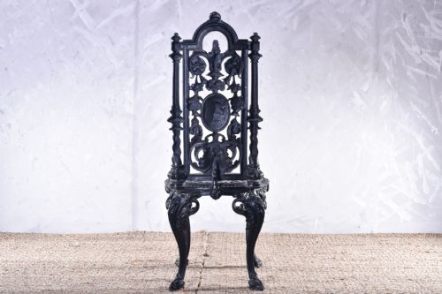 NAPOLEON III CAST IRON CHAIR - ADDITIONAL PHOTO 3