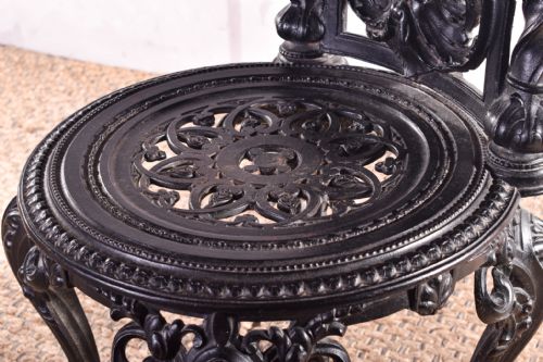 NAPOLEON III CAST IRON CHAIR - ADDITIONAL PHOTO 7
