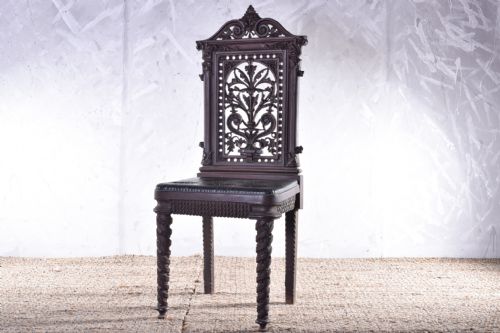 19th century cast iron chair - CATEGORY: ANTIQUE CHAIRS - DATED VICTORIAN