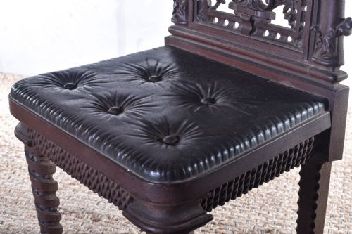 19TH CENTURY CAST IRON CHAIR - ADDITIONAL PHOTO 1