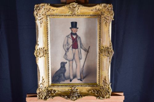 albin roberts burt portrait of an english gentleman - CATEGORY: ANTIQUE ART - DATED VICTORIAN