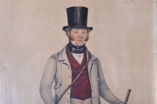 ALBIN ROBERTS BURT PORTRAIT OF AN ENGLISH GENTLEMAN - ADDITIONAL PHOTO 1