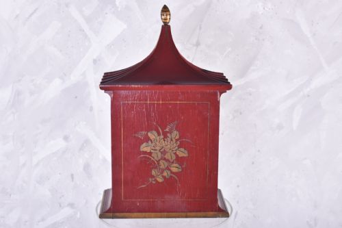 RED CHINOISERIE MANTLE PIECE CLOCK - ADDITIONAL PHOTO 7