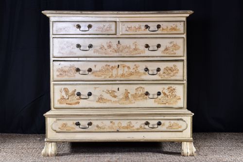 georgian chinoiserie chest - CATEGORY: ANTIQUE CHEST OF DRAWERS - DATED GEORGIAN