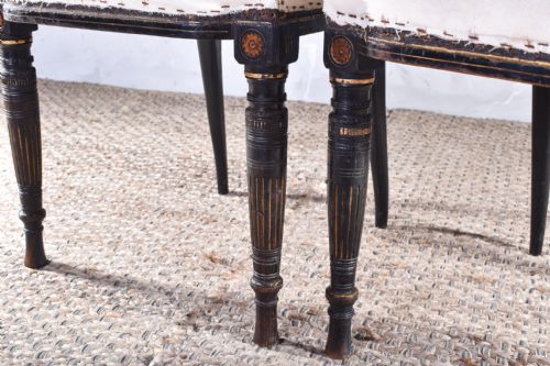 PAIR OF AESTHETIC MOVEMENT SIDE CHAIRS - ADDITIONAL PHOTO 3