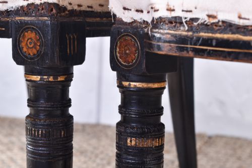 PAIR OF AESTHETIC MOVEMENT SIDE CHAIRS - ADDITIONAL PHOTO 7
