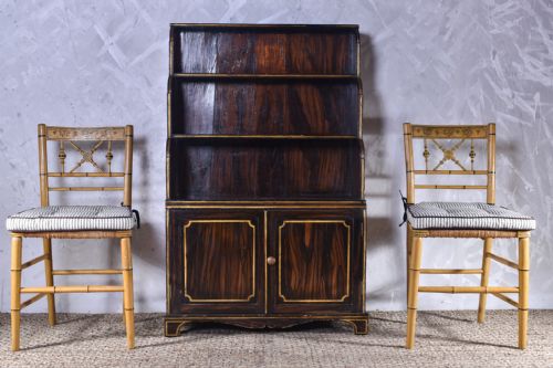 PAIR OF REGENCY PAINTED SIDE CHAIRS - ADDITIONAL PHOTO 1