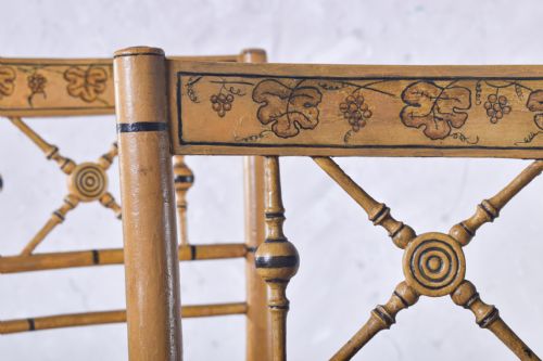 PAIR OF REGENCY PAINTED SIDE CHAIRS - ADDITIONAL PHOTO 6