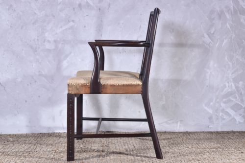 SCOTTISH GEORGE III MAHOGANY ARMCHAIR - ADDITIONAL PHOTO 2