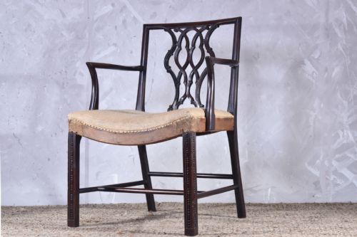 SCOTTISH GEORGE III MAHOGANY ARMCHAIR - ADDITIONAL PHOTO 6