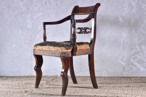 regency open armchair - CATEGORY: ANTIQUE CHAIRS - DATED REGENCY