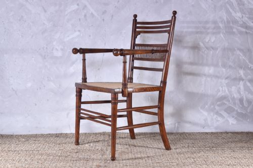 AESTHETIC MOVEMENT OPEN ARMCHAIR - ADDITIONAL PHOTO 4