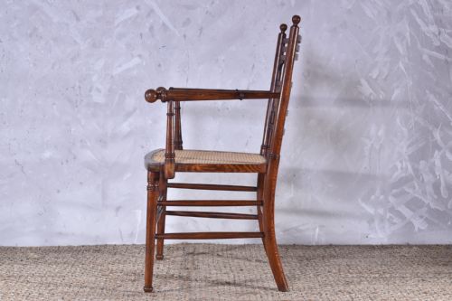 AESTHETIC MOVEMENT OPEN ARMCHAIR - ADDITIONAL PHOTO 5