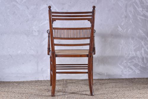 AESTHETIC MOVEMENT OPEN ARMCHAIR - ADDITIONAL PHOTO 6