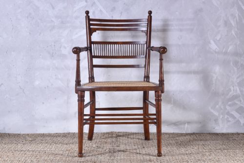 AESTHETIC MOVEMENT OPEN ARMCHAIR - ADDITIONAL PHOTO 7
