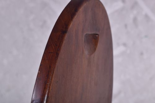 GEORGE III MAHOGANY HALL CHAIR - ADDITIONAL PHOTO 8