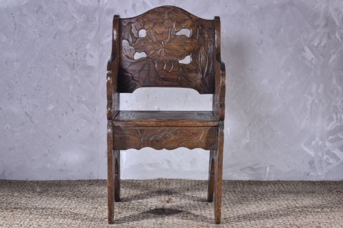 CARVED JAPANESE ARMCHAIR FOR LIBERTYS - ADDITIONAL PHOTO 3