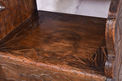 CARVED JAPANESE ARMCHAIR FOR LIBERTYS - ADDITIONAL PHOTO 8