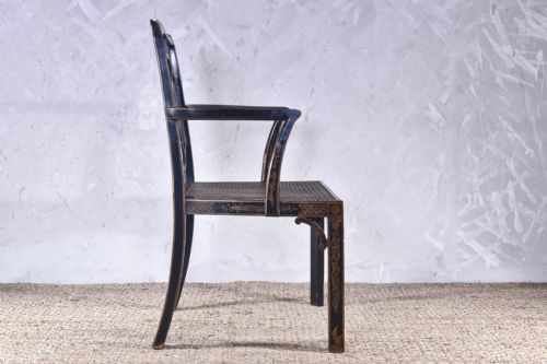 CHINESE CHIPPENDALE STYLE CHINOISERIE ARMCHAIR - ADDITIONAL PHOTO 5