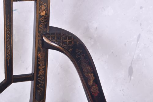 CHINESE CHIPPENDALE STYLE CHINOISERIE ARMCHAIR - ADDITIONAL PHOTO 8