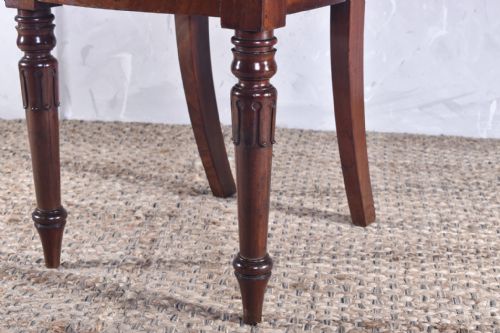 19TH CENTURY MAHOGANY HALL CHAIR - ADDITIONAL PHOTO 4