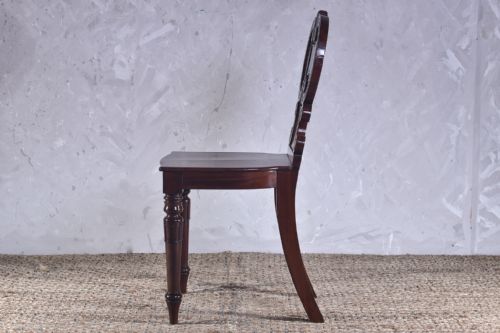 19TH CENTURY MAHOGANY HALL CHAIR - ADDITIONAL PHOTO 5