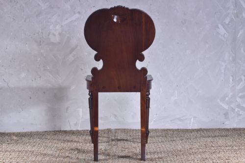 19TH CENTURY MAHOGANY HALL CHAIR - ADDITIONAL PHOTO 9
