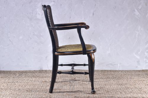 CHINOISERIE CANED ARMCHAIR - ADDITIONAL PHOTO 2
