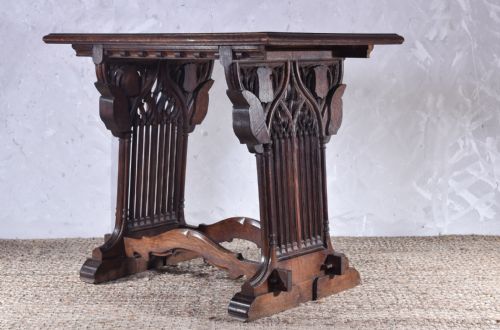 gothic revival centre table - CATEGORY: ANTIQUE TABLES - DATED VICTORIAN