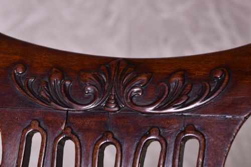MAHOGANY SCROLL TOP ARMCHAIR - ADDITIONAL PHOTO 7