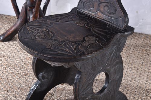 LIBERTY CO CARVED HALL CHAIR - ADDITIONAL PHOTO 5