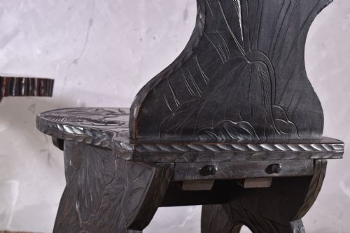 LIBERTY CO CARVED HALL CHAIR - ADDITIONAL PHOTO 7