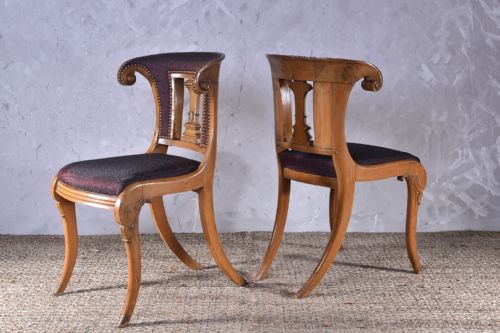 BAINES ABRAHAM SON SATIN BIRCH DINING CHAIRS - ADDITIONAL PHOTO 2