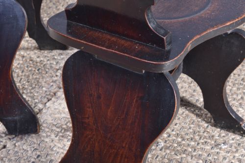 PAIR OF GEORGE III SGABELLO HALL CHAIRS - ADDITIONAL PHOTO 7