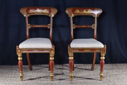pair of chinoiserie chairs - CATEGORY: ANTIQUE CHAIRS - DATED 19TH CENTURY