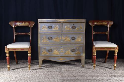 PAIR OF CHINOISERIE CHAIRS - ADDITIONAL PHOTO 5