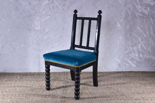 EBONISED BOBBIN CHAIR - ADDITIONAL PHOTO 2
