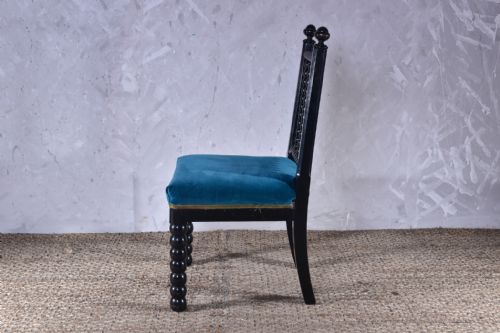 EBONISED BOBBIN CHAIR - ADDITIONAL PHOTO 4