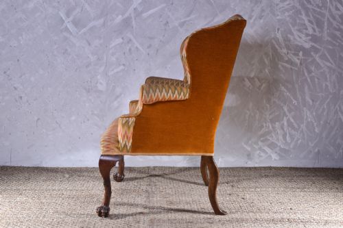 GEORGE II STYLE WINGBACK ARMCHAIR - ADDITIONAL PHOTO 2