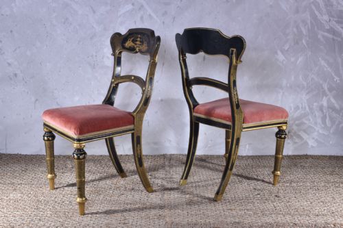 pair of chinoiserie chairs - CATEGORY: ANTIQUE CHAIRS - DATED 19TH CENTURY