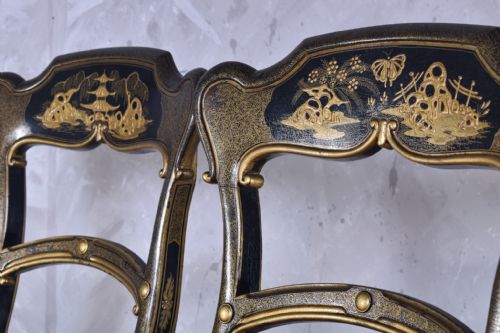 PAIR OF CHINOISERIE CHAIRS - ADDITIONAL PHOTO 1
