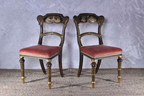 PAIR OF CHINOISERIE CHAIRS - ADDITIONAL PHOTO 4