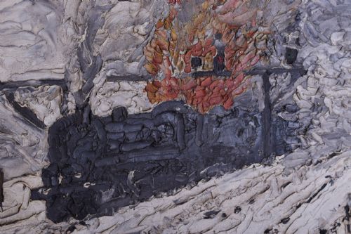 SNOW SCENE OIL ON BOARD - ADDITIONAL PHOTO 1