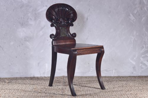 gillows shellback hall chair - CATEGORY: ANTIQUE CHAIRS - DATED 19TH CENTURY